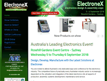 Tablet Screenshot of electronex.com.au